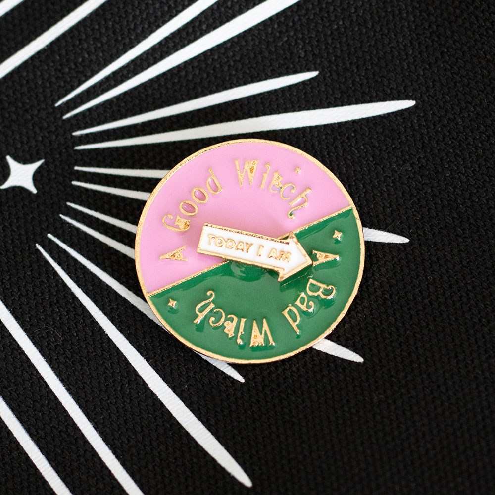 Something Different - Which Witch Are You Spinning Pin - Multicolours
